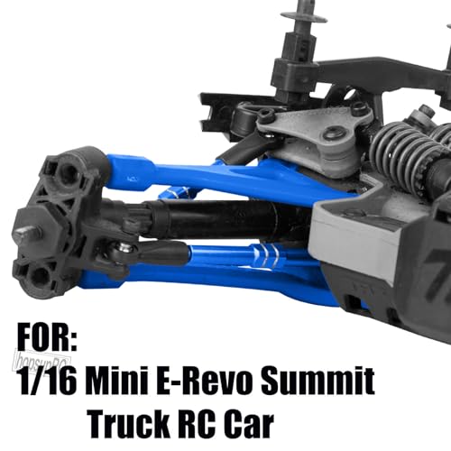 RC Adjustable Turnbuckles Links Upgrades Parts for 1/16 Mini E-Revo Summit Truck RC Car.Aluminum Front Rear Adjustable Turnbuckles Camber Links Toe Link Hops Up,Navy Blue - color: Navy Blue(for 1/16)