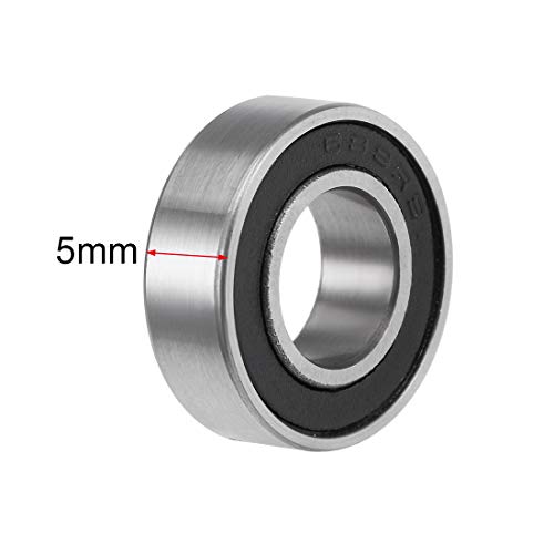 uxcell 688-2RS Deep Groove Ball Bearings 8mm Inner Dia 16mm OD 5mm Bore Double Sealed Chrome Steel Z2 20pcs - size: 8x16x5mm