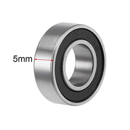 uxcell 688-2RS Deep Groove Ball Bearings 8mm Inner Dia 16mm OD 5mm Bore Double Sealed Chrome Steel Z2 20pcs - size: 8x16x5mm