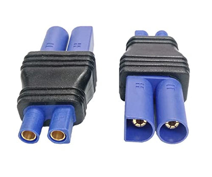 Ec5 Male Plug to Ec3 Female Connector Plug Adapter | for RC Lipo Battery Ec5 Plug to Ec3 Connection(2 Pack Ec5-Ec3) - style: EC5 male - EC3
