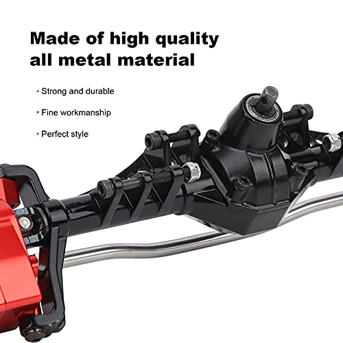 RC Front Axle Remote Control Crawler Metal Front Portal Axle Assembly for Axial Capra 1.9 UTB RC Car