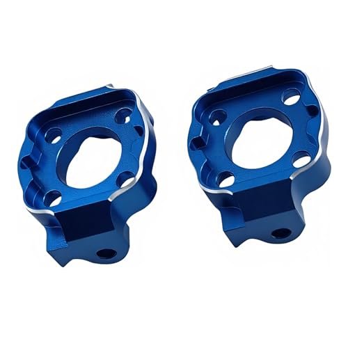 Spindle Carrier Set for Losi 1/18 Mini LMT 4X4 Brushed Truck (Blue) | Aluminum,Front,Monster Truck,Upgrade Parts,LOS214041 Compatible,LOS01026 Compatible,CNC Machined