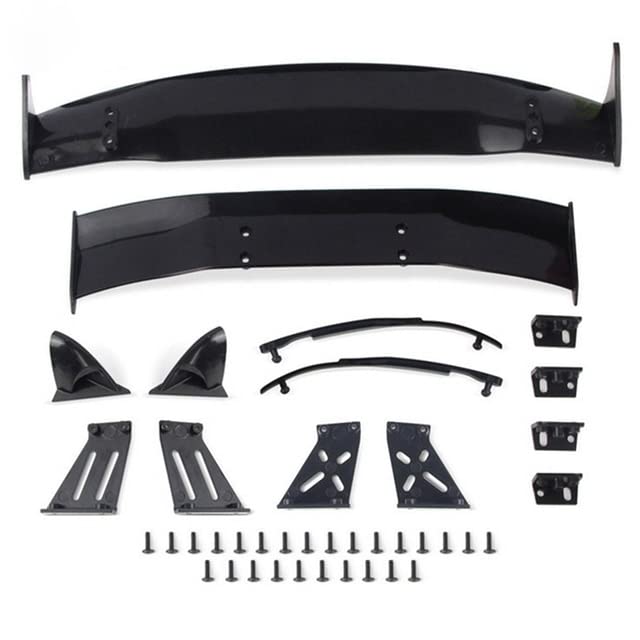 for 1/10 RC Racing Drift Car Rear Wings Drift Road Body Spoiler Wing Universal Parts Accessories - (Color: Clear)