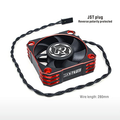 Surpass Hobby 50mm RC Cooling Fan 10000RPM Motor Heatsink Preventing Heat ESC Fan for 1/5th Scale RC Car Brushless Motor ESC RED - style: Red