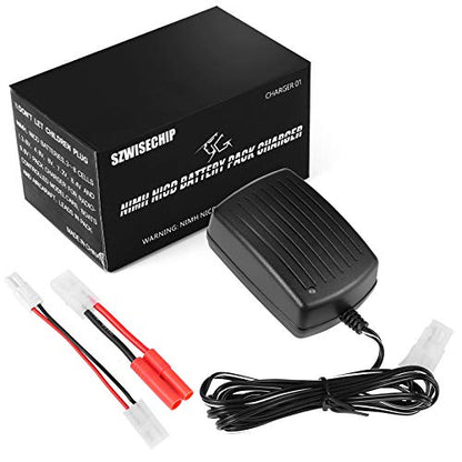 Delta Peak Detection RC Battery Charger for 3.6V-10.8V NiMH/NiCd Battery Packs Hobbies Airsoft Batteries, FIT for Redcat Racing Hexfly, Compact with Standard/Mini Tamiya, HXT 4.0mm Banana Plug