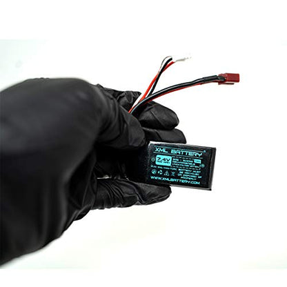 (2 Pack) 7.4v 1400mAh Li-po A959-B A969-B A979-B K929-B 2401 Wltoys for 1/18 RC Car Battery 12402 12403 12404 12423 12428 - color: A959-B A969-B A979-B RC Car Boat XML-7414-TDRC, size: 2 Pack