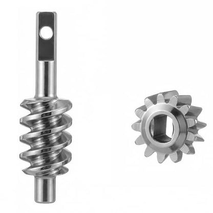 2 Set 2/13T Axle Worm Gear for 1/30 Axial SCX30, Stainless Steel Overdrive Gear Parts for Upgrades RC Crawler Performance