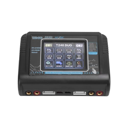 Balance Charger Intelligent Remote Control Dual Channel Charging Equipment for Model Airplane with