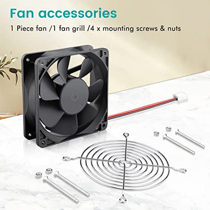 Wathai 120x120x38mm 120mm 24V 2Pin Brushless DC Industrial Cooling Case Fan | 24v industrial case fan Big Airflow 3000RPM for diy Welding Machines RV Inverter electrical cabinet small exhaust - style: 24V 2Pin Sleeve