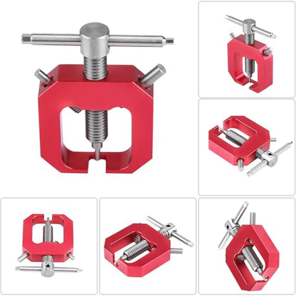 Mini Gear Pullers, RC Pinion Bearing Puller Stainless Steel Small Gear Puller Professional Tool Remover for RC Drift Wheels Motor Upgrade, Mini Gear Puller for RC Car Fan(Red) - color: Red