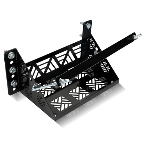 Universal Battery Box Mounting Tray Holder Bracket for RV Trailer | Heavy Duty, Bracket Relocation Kit, for Car Boat Truck, Stable, Durable Hold Down Mount for Outdoor Vehicles, Group 24 Tray