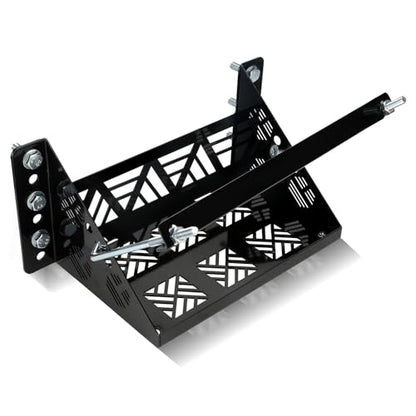 Universal Battery Box Mounting Tray Holder Bracket for RV Trailer | Heavy Duty, Bracket Relocation Kit, for Car Boat Truck, Stable, Durable Hold Down Mount for Outdoor Vehicles, Group 24 Tray