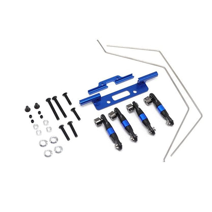 Front and Rear Wide Sway Bar Anti Roll Bar Kit for TRAXS Slash 2WD 1/10 RC Car Upgrades Parts Accessories - (Color: As Shown)