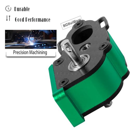 LCG Center Gearbox Transmission Box Upgrades Part for SCX10 SCX10 II 90046 90047 1/10 RC Crawler Car,Aluminum Middle Transmimssion Gearbox,Green - color: Green(1pc)