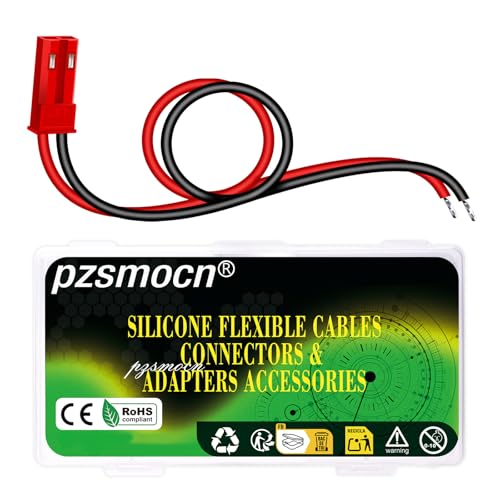 20 Pieces JST SYP 2.5mm 2 Pin 22AWG Flexible Silicone Connector Kit | Premium Automotive Wiring, Heavy Duty Terminals, Reliable Circuit Board, High Temperature Housing, Easy Project Assembly - size: 2-Pin, style: JST-SYP-M
