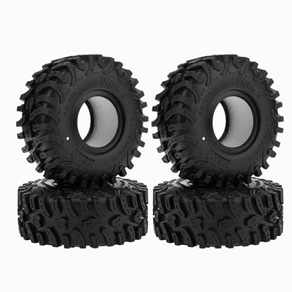 MEUS RACING 1.0 Tires - MS6 Vipers Tires for TRX4M SCX24 FCX24 AX24 1/24 1/18 RC Crawler, 0.87/2.24/R1.0, #M1004 - size: M1004