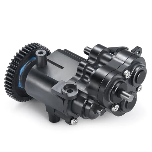 CNC Metal Gearbox with Shifting Slipper Clutch and Transmission Internal Gears Compatible with 1/10 RC Crawler TRX6 G63