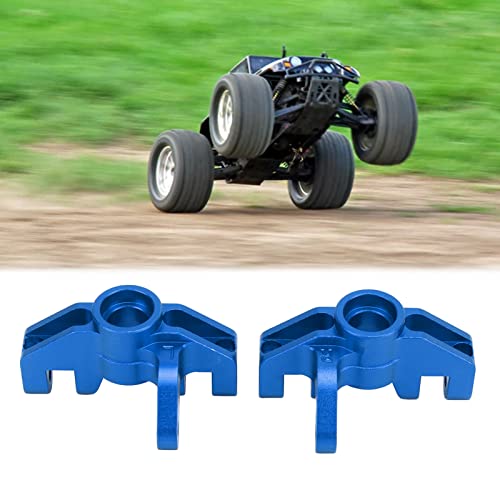 RC Steering Cup, 2pcs Aluminum Alloy Steering Cup Knuckle Upgrade Accessories for LOSI Hammer Rey U4 Rock Racer 1/10 RC Car (Dark Blue - color: Dark Blue