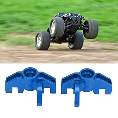 RC Steering Cup, 2pcs Aluminum Alloy Steering Cup Knuckle Upgrade Accessories for LOSI Hammer Rey U4 Rock Racer 1/10 RC Car (Dark Blue - color: Dark Blue