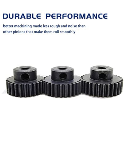 48P Pinion Gear Set 25T 27T 29T with Screwdriver for 1/10 RC Motor | Hardened Metal,High Strength,Wear Resistant 48P Pinion Gear Set for Traxxas Arrma HSP HPI AXIAL Tamiya Losi - size: 25T/27T/29T
