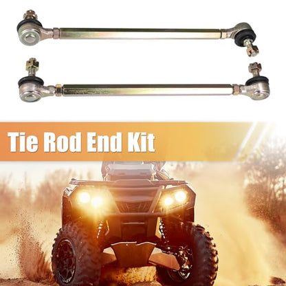 ACROPIX 25cm 9.84" Steering Tie Rod End Tie Rod Link Fit for 50cc 70cc 90cc 110cc 125cc 150cc ATV Quad Four Wheeler with Ball Joint Accessories - Pack of 2 - size: 250mm
