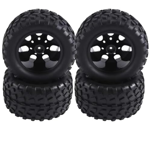 Compatible with Traxxas for Rustler for Stampede for Hoss 2Wd 4X4 1/10 RC Truck Tires Wheels 12Mm Hex RC Wheels and Tires RC Assortment