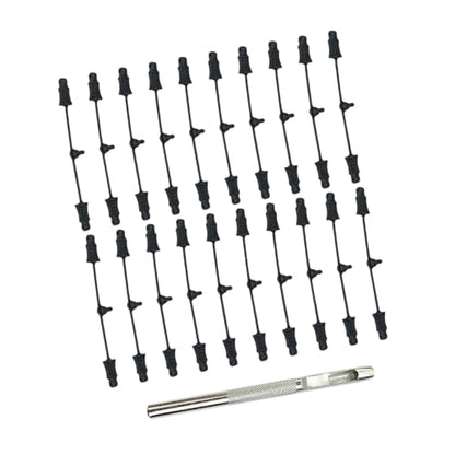 kowaku RC Rubber Retainer Pull Tabs Parallel Rubber Strips Portable Practical Directly Replace High Reliability RC Car Attachments, 21 Pieces