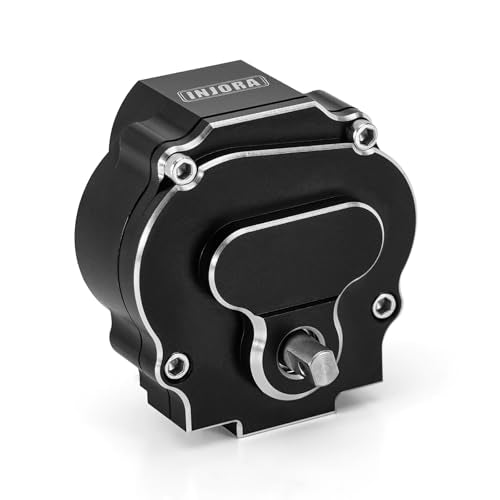 INJORA CNC Aluminum 24:1 Complete Transmission for 1/18 RC Crawler Redcat Ascent-18 Upgrade - size: 24:1 Transmission