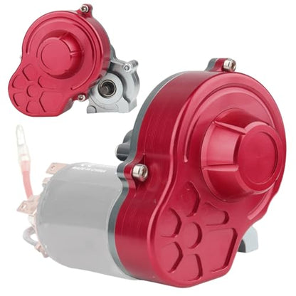 Full Metal 1/10 Scale RC Crawler Transmission Case Gear Box Assembled with Steel Metal Gears for Axial SCX10 RC Car Replacement