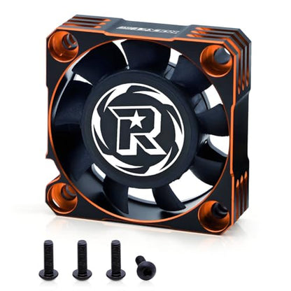 Surpass Hobby 40mm RC Motor Cooling Fan 16000RPM RC Car Fan for ESC and Motor Fit for 1/10 1/8 RC Car Truck(Orange Black) - style: Orange Black