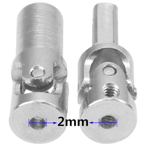 2Pcs Vgoohobby 2mm 3mm 4mm Metal RC Drive Shaft CVD Driveshaft Compatible with WLtoys Axial MN Model WPL Tamiya 1/24 1/18 1/16 1/14 1/12 RC Military Crawler Car Tractor Truck (30-36mm 2-2) - color: 30-36mm 2-2