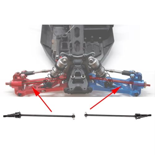 RC Modifications Spare Compatible with Losi for Rock for Racer for Buggy Lasernut U4 1/10 RC Upgrade Parts 1 Set Metal Front Rear Drive Shaft Dogbone