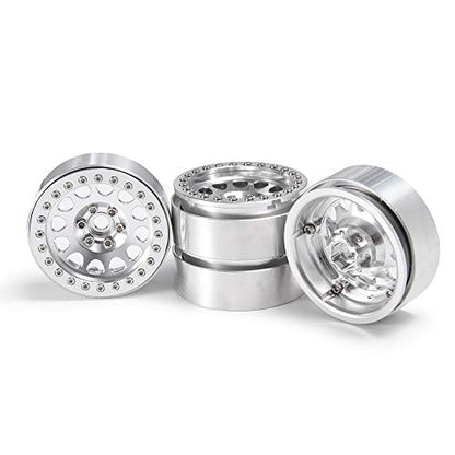 Aluminum 2.2" Beadlock Wheel Rim for Axial Wraith SCX10 II III TRX4 | 1Set/4PCS,1/10 RC Crawler Car Upgrade Parts