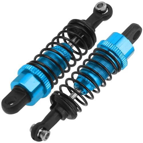 Aluminum Steering Knuckles Kit Swing Arm A-Arms & Shock Absorbers Compatible with Wltoys 1/18 A949 A959 A969 A979 K929 RC Car (Blue) - color: Blue