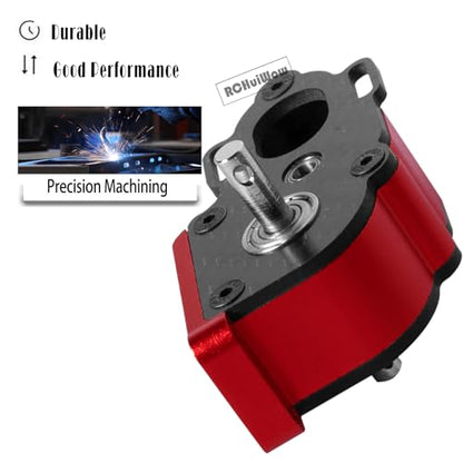 LCG Center Gearbox Transmission Box Upgrades Part for SCX10 SCX10 II 90046 90047 1/10 RC Crawler Car,Aluminum Middle Transmimssion Gearbox,Red - color: Red(1pc)