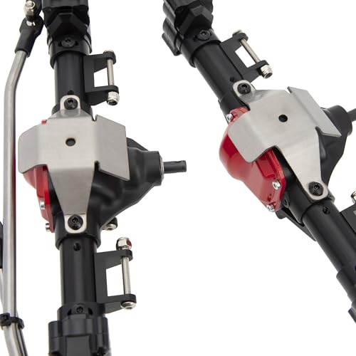 DKKY Portal Axles Kit for Axial SCX10 & SCX10 II 90046 90047 D90 D110 1/10 RC Crawler Upgrades Parts (Black) - color: Black