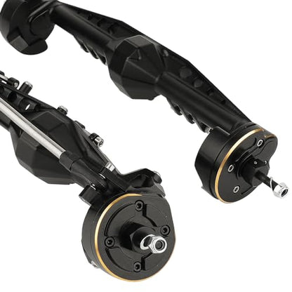 CNC Aluminum Front Rear Offset Portal Axle with Brass Counterweight for 1/10 RC Crawler Axial Capra 1.9 UTB AXI03004 AXI03000T1 T2 Buggy F9 Upgrades Part