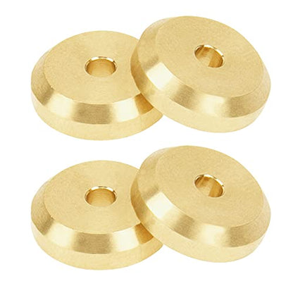 4Pack Vgoohobby RC 4mm Brass Wheel Hub Knuckle Counterweight Front Rear Wheel Axle Drive Shaft Joint Compatible with Axial SCX24 Deadbolt AXI90081 AXI00002 AXI00001 1/24 RC Crawler Car