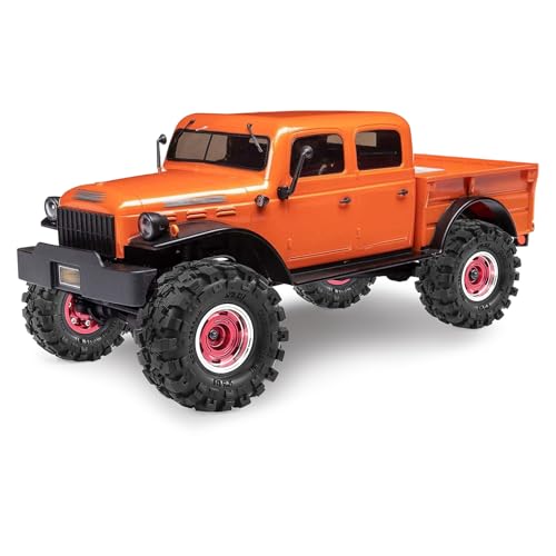 1.0" Beadlock Aluminum Wheels and 57mm Soft Rubber Tires | for SCX24, TRX4M, Ascent 18, FCX24, 1/18 1/24 RC Crawler, 7mm Hex, 0mm Offset, with Foam Inserts, (Red 101) - color: Red 101