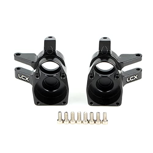 LCX Racing 1/10th RC Crawler Car Front Portal Axles Aluminum Steering Knuckles for Axial SCX10 III AXI03007 Capra UTB10，Upgrades Parts Accessories