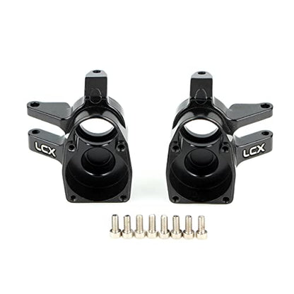 LCX Racing 1/10th RC Crawler Car Front Portal Axles Aluminum Steering Knuckles for Axial SCX10 III AXI03007 Capra UTB10，Upgrades Parts Accessories