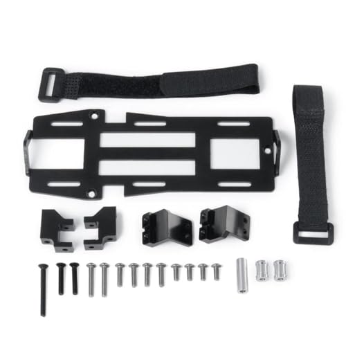 RC Crawler Battery Mounting Plate Tray Set 1/10 Scale Metal Forward Mount Kit Compatible with