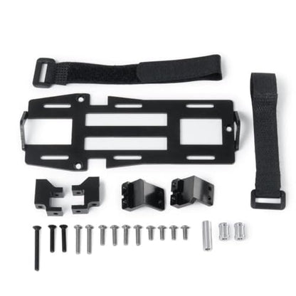 RC Crawler Battery Mounting Plate Tray Set 1/10 Scale Metal Forward Mount Kit Compatible with