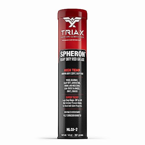 TRIAX Spheron High Temp Wheel Bearing Grease, Tacky Lithium Complex, Heavy Duty Waterproof (14 Oz Tube) - size: 14 Ounce Tube