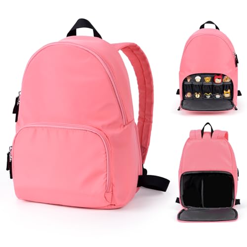Travel Backpack for Toniebox 2 Starter Set, Carrying Storage Case Bag for Tonies Figures, Headphone & Charging Station, Pink