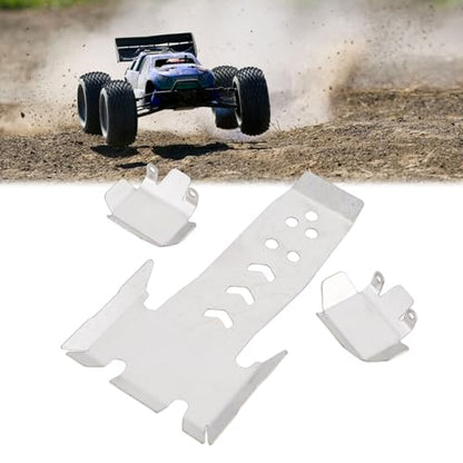 RC Chassis Armor Set Fit for VS4-10 Phoenix 1/10 RC Crawler Upgrades Parts with RC Front Rear Axle Protector Skid Plate