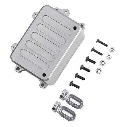 Tbest RC Receiver Box, Strong Sealed Metal Design ESC Upgrade Precision Fit 1/10 Scale RC Crawler Accessories for Off-Road Rock Crawling Model Building Enthusiasts