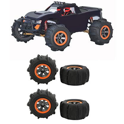 Jeanoko 1PCS RC Tires Car Beach Tires with Uneven Texture, RC Beach Wheel RC Beach Tires, Excellent Grip Stable for 1/10 RC Cars