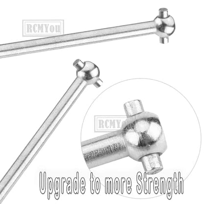 Center Drive Shaft Dogbone Upgrades Part for 1/7 Felony 6S BLX/Infraction 6S BLX/Limitless,Dogbone 168MM 102MM Hop Ups,#ARA310941#ARA310942,Silver