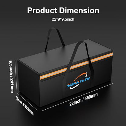12V 200Ah LiFePO4 Lithium Battery Fireproof Safe Bag, Large Capacity Explosion-proof Lipo Battery Bag for Charging and Storage, Waterproof Box for Documents and Valuables - 22×9×9.5in - size: 22×9×9.5 in